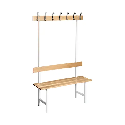 Sitzbank 70 eiche/weiß / 90 cm