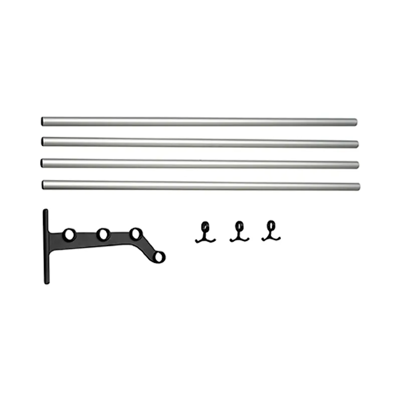 Nostalgi 291 hatthylla påbyggnad Aluminium Svart - 1