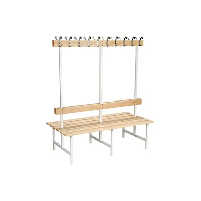 Sittbänk 69 furu/vit / 150 cm