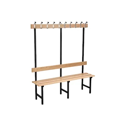 Sitzbank 70 eiche/schwarz / 150 cm