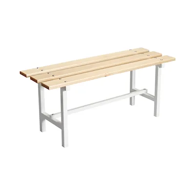Bench 68 birch/white / 120 cm