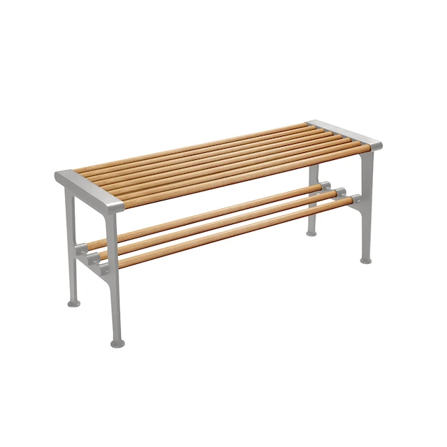 Nostalgi benk 1000 mm Eik Aluminium