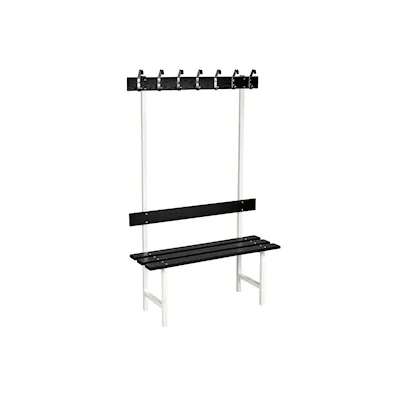 Sitzbank 70 schwarz/weiß / 105 cm