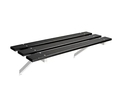 Sittebenk 67 svart/hvit / 120 cm
