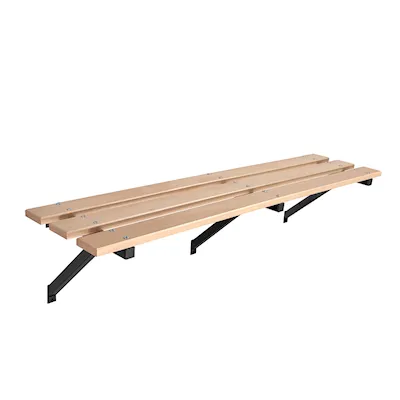 Sittebenk 67 bøk/svart / 150 cm