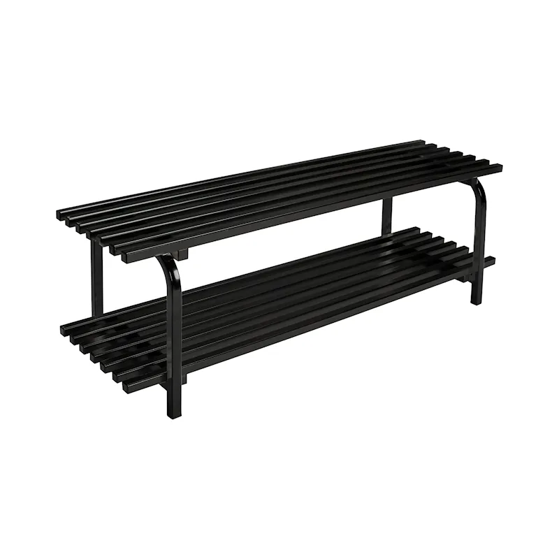 Sara Schuhregal freistehend 1200mm Schwarz Schwarz produktbild 
